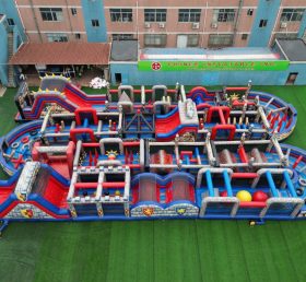 CR2-308 Knight Theme Challenging Run Giant Inflatable Obstacle Courses