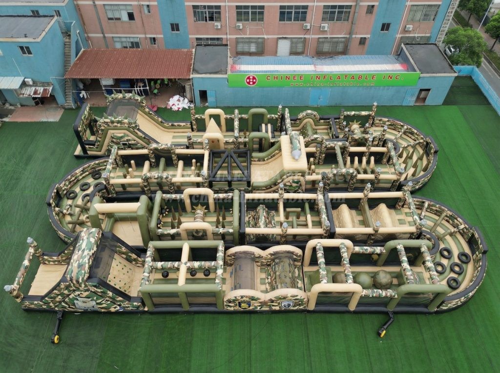 CR2-312 Military Style Theme Challenging Run Giant Inflatable Obstacle Courses
