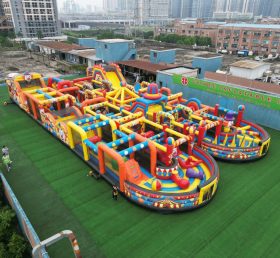 CR2-32 Clown Theme Challenging Run Giant Inflatable Obstacle Courses