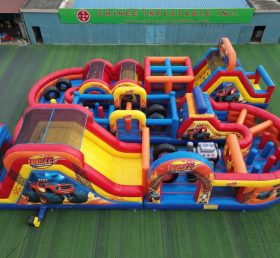 CR2-345 Blaze Monster Theme Challenging Run Giant Inflatable Obstacle Courses