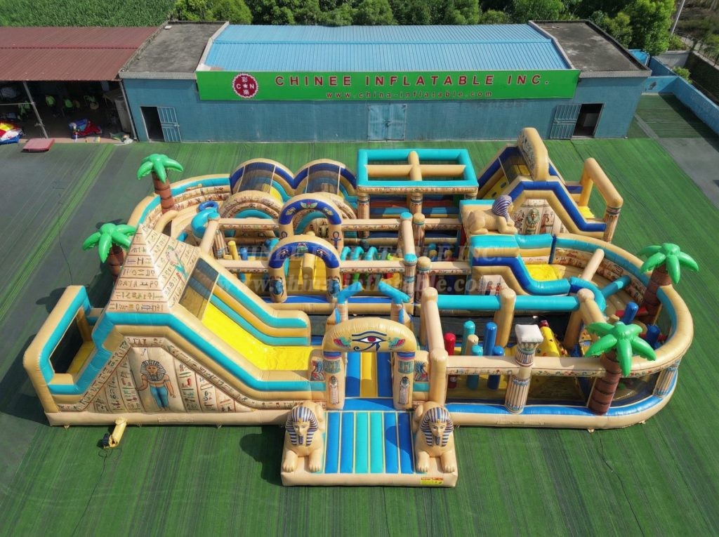 CR2-379 Egypt Theme Challenging Run Giant Inflatable Obstacle Courses