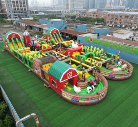 CR2-38 Farm Theme Challenging Run Giant Inflatable Obstacle Courses
