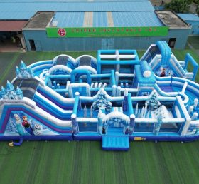 CR2-386 Frozen Theme Challenging Run Giant Inflatable Obstacle Courses