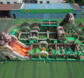 CR2-394 King Kong Theme Challenging Run Giant Inflatable Obstacle Courses
