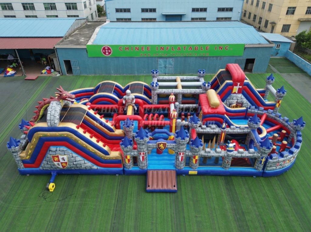 CR2-395 Knight Theme Challenging Run Giant Inflatable Obstacle Courses