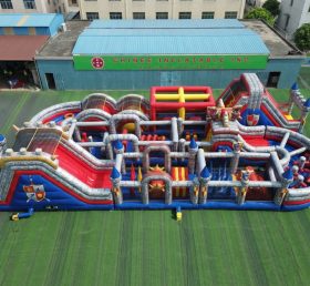 CR2-396 Knight Theme Challenging Run Giant Inflatable Obstacle Courses