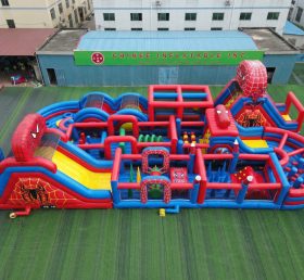 CR2-438 Spider-Man Theme Challenging Run Giant Inflatable Obstacle Courses