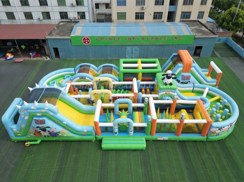 CR2-454 Timmy Time Theme Challenging Run Giant Inflatable Obstacle Courses