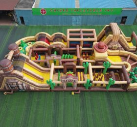 CR2-461 Wild West Theme Challenging Run Giant Inflatable Obstacle Courses