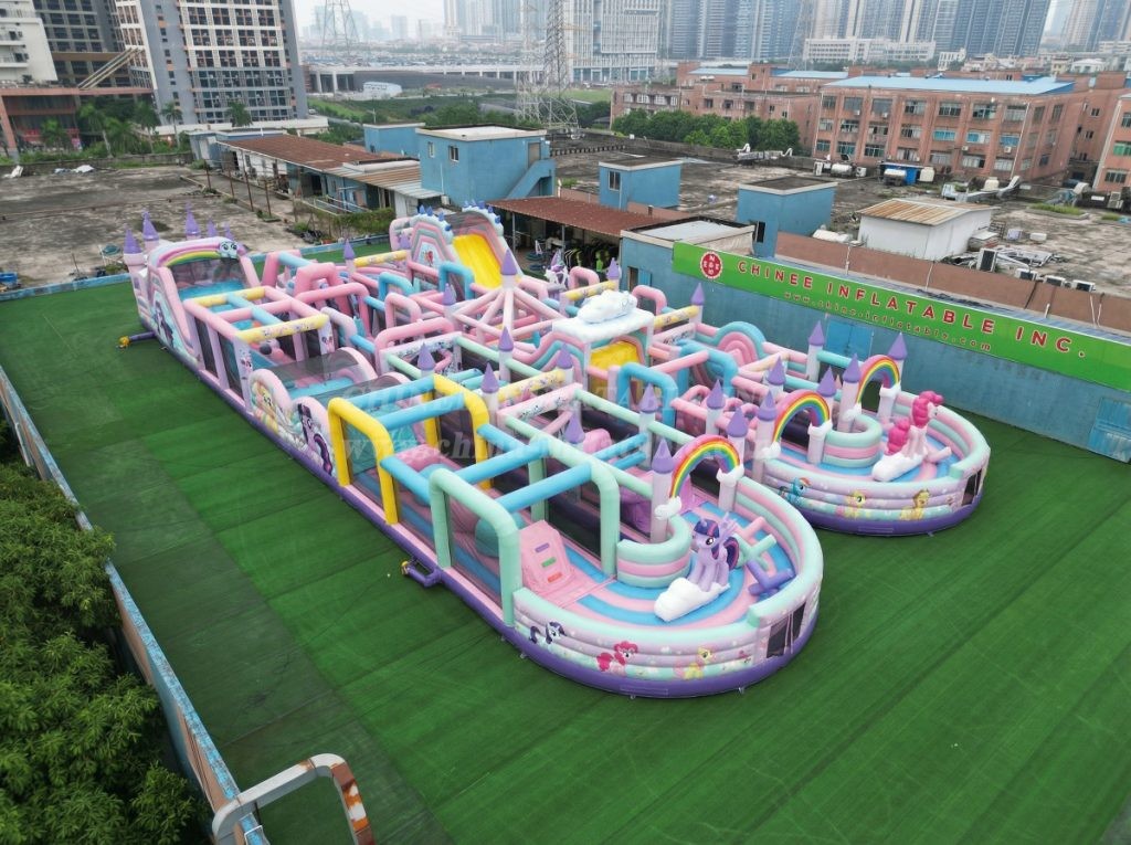 CR2-90 My Little Pony Theme Challenging Run Giant Inflatable Obstacle Courses