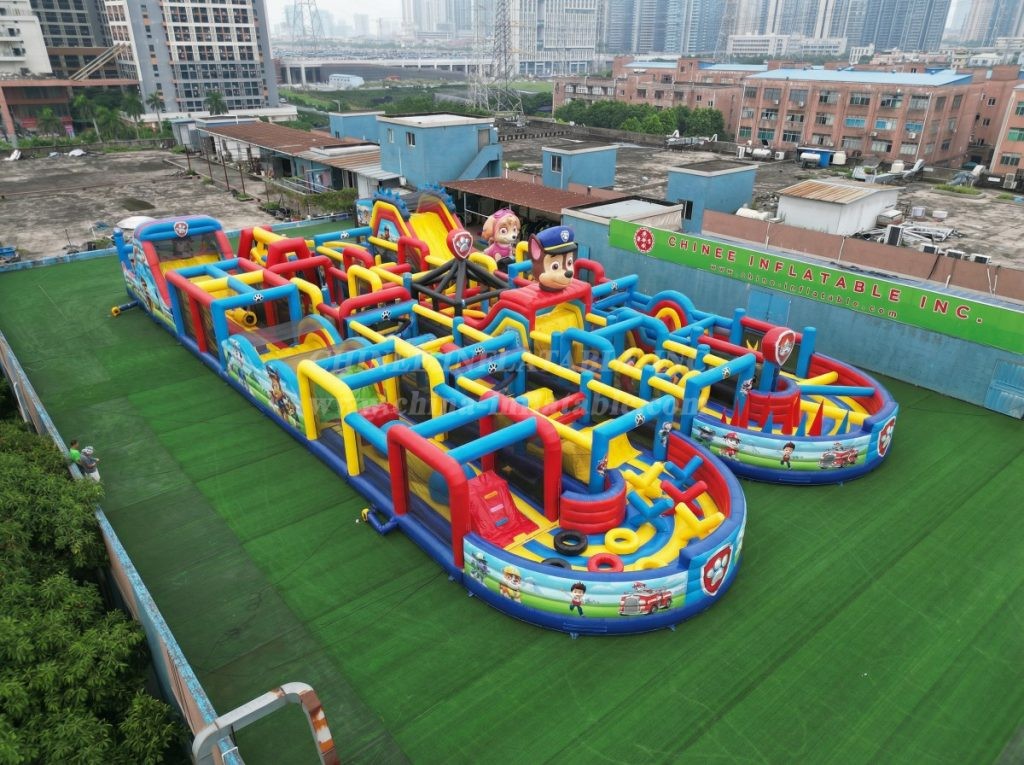 CR2-96 Paw Patrol Theme Challenging Run Giant Inflatable Obstacle Courses
