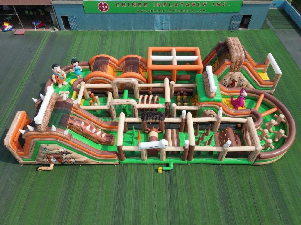 CR2-001 The Flintstones Theme Challenging Run Giant Obstacle Courses