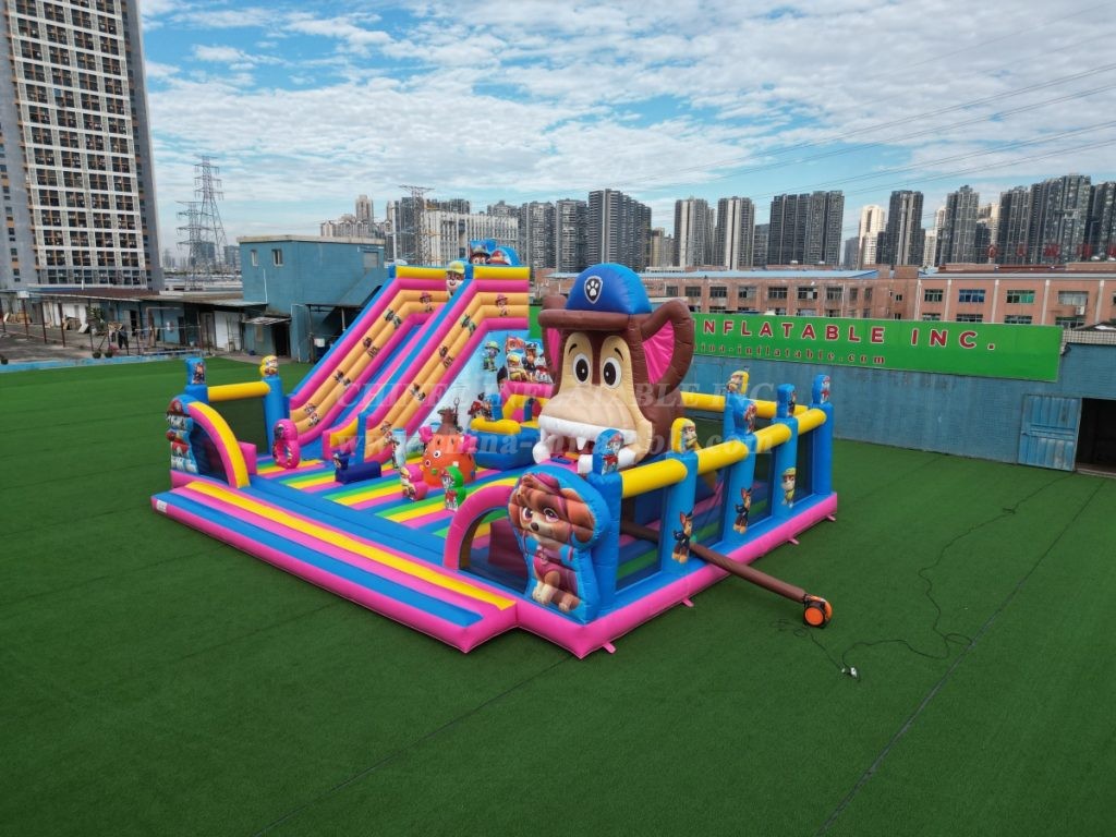 T6-1159A Paw Patrol Theme Inflatable Park