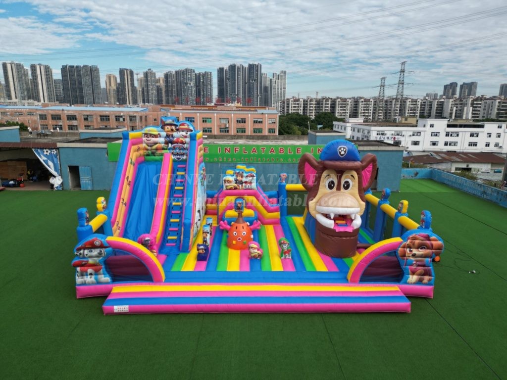 T6-1159A Paw Patrol Theme Inflatable Park