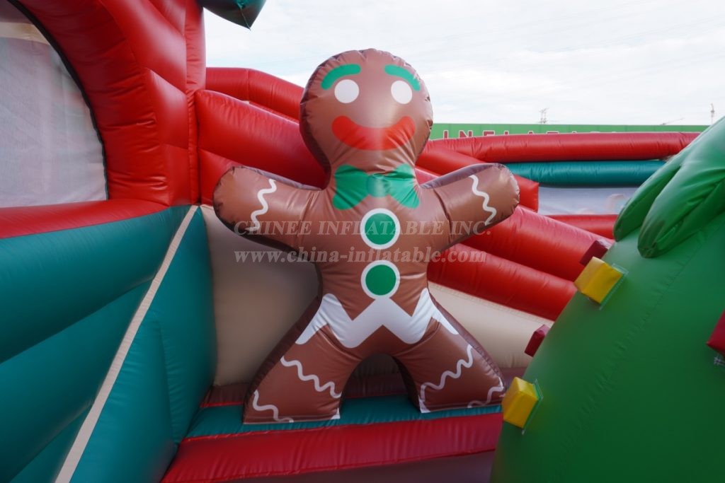 T6-5602 Christmas Train Inflatable Fun City