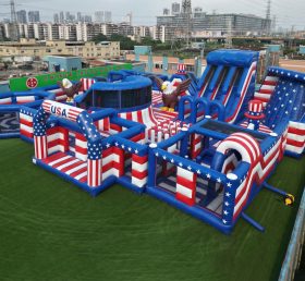 GF3-104 American Style Theme Inflatable Park