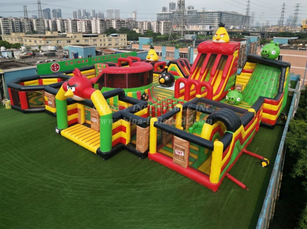 GF3-105 Angry Birds Theme Inflatable Park