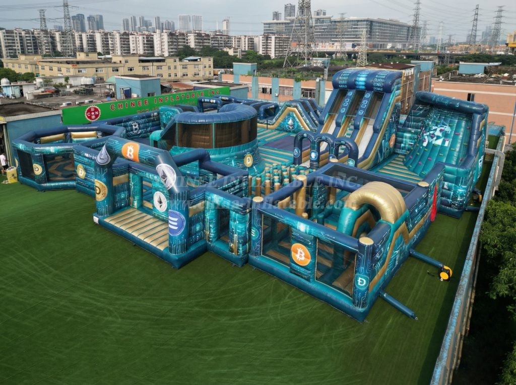 GF3-133 Cryptocurrency Theme Inflatable Park