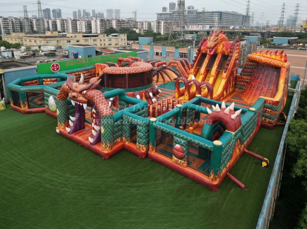 GF3-140 Dragon Theme Inflatable Park