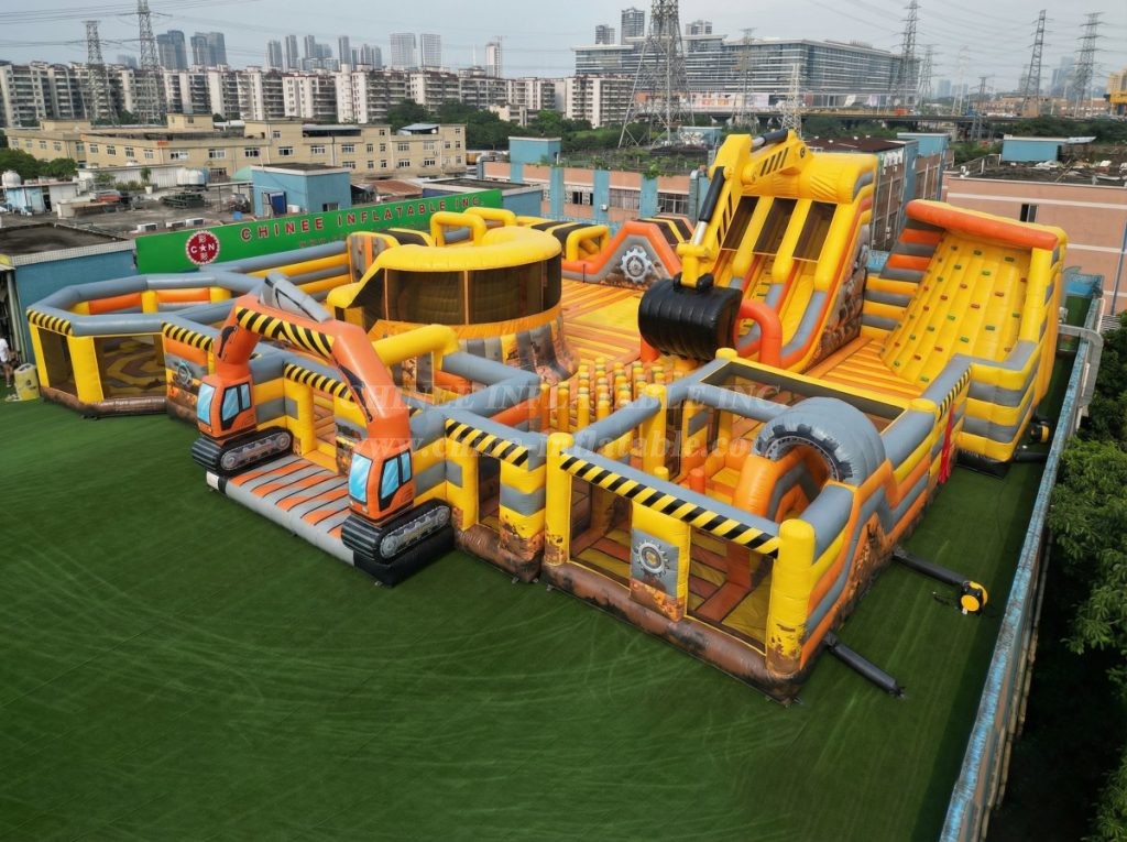 GF3-147 Excavator Theme Inflatable Park