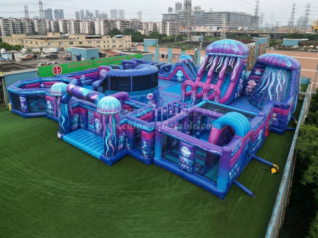 GF3-169 Jellyfish Theme Inflatable Park
