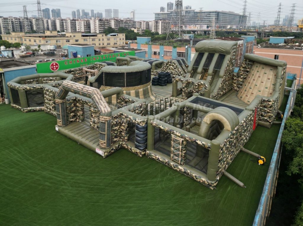 GF3-185 Military Style Theme Inflatable Park