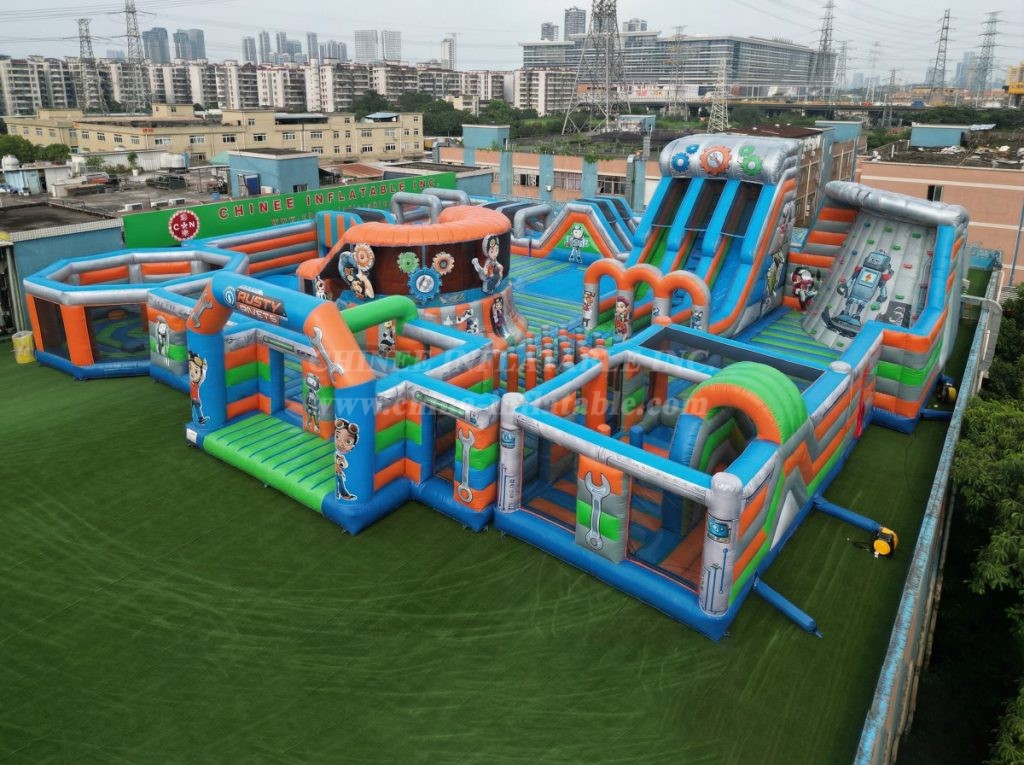 GF3-224 Rusty Rivets Theme Inflatable Park