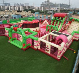 GF3-241 Strawberry Shortcake Theme Inflatable Park