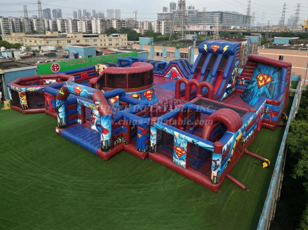 GF3-242 Superhero Theme Inflatable Park