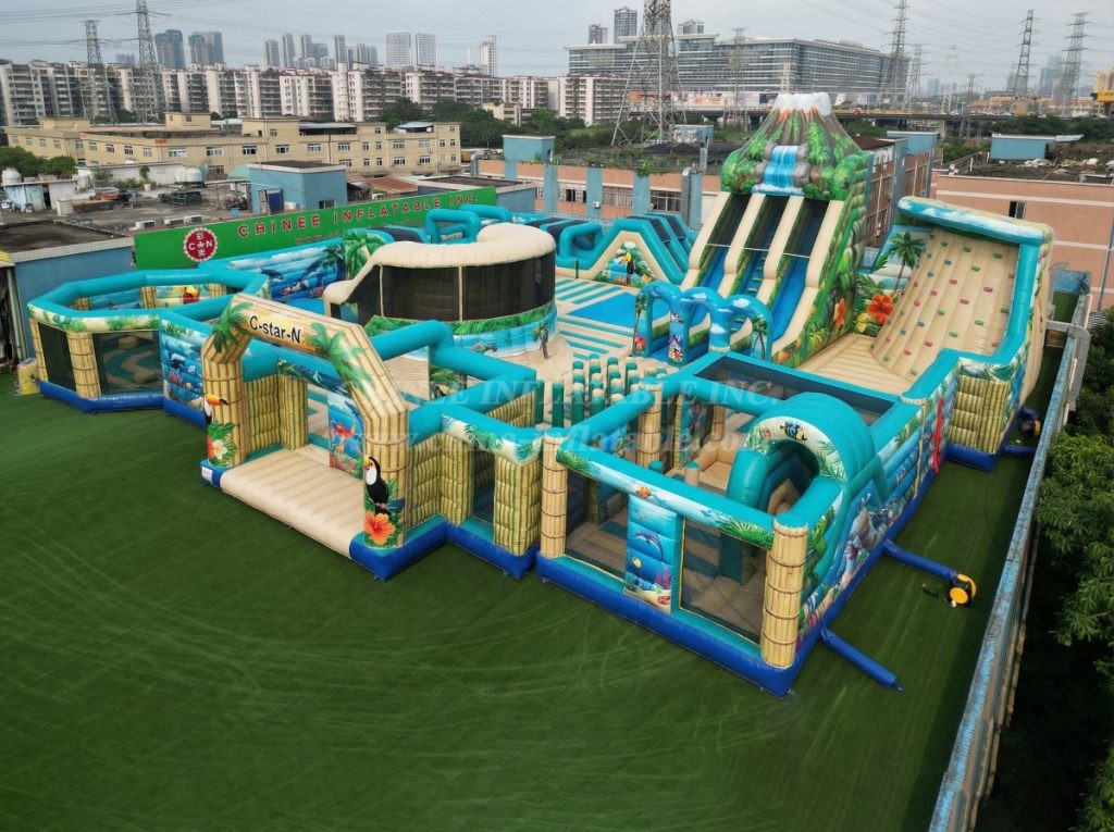 GF3-264 Tropical Theme Inflatable Park