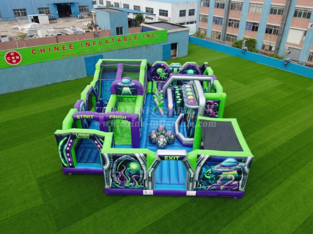 GF3-279 Alien Theme Inflatable Park