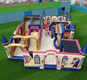 GF3-287 Beauty and the Beast Theme Inflatable Park