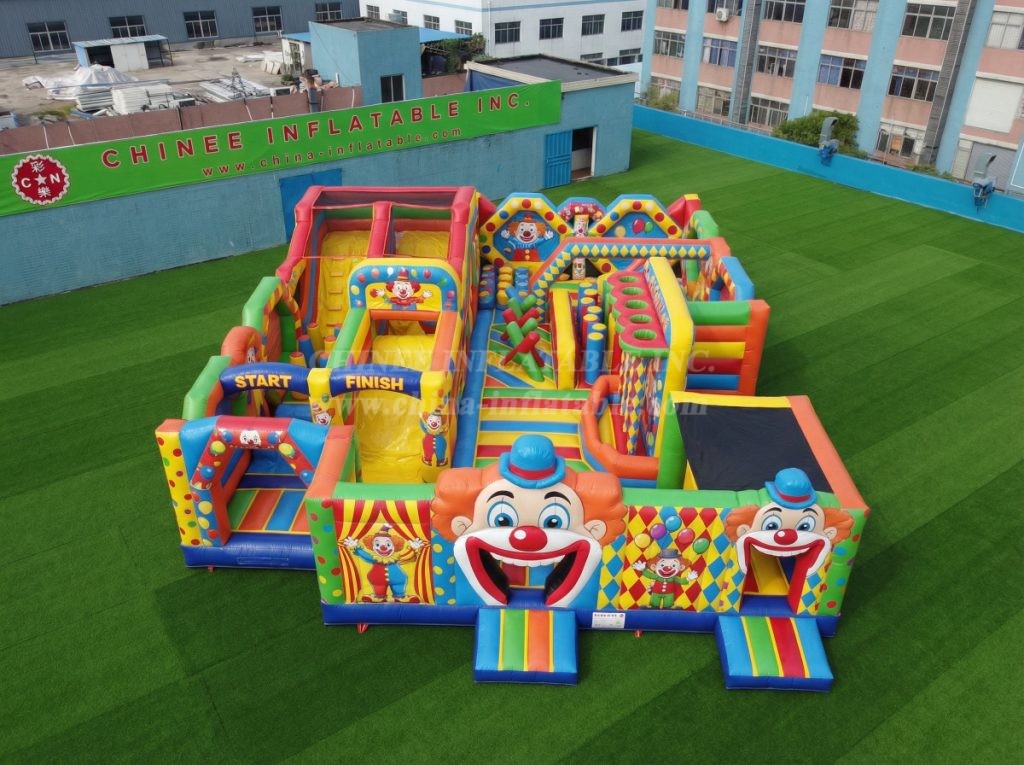 GF3-302 Clown Theme Inflatable Park