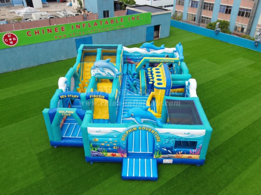 GF3-310 Dolphin Theme Inflatable Park