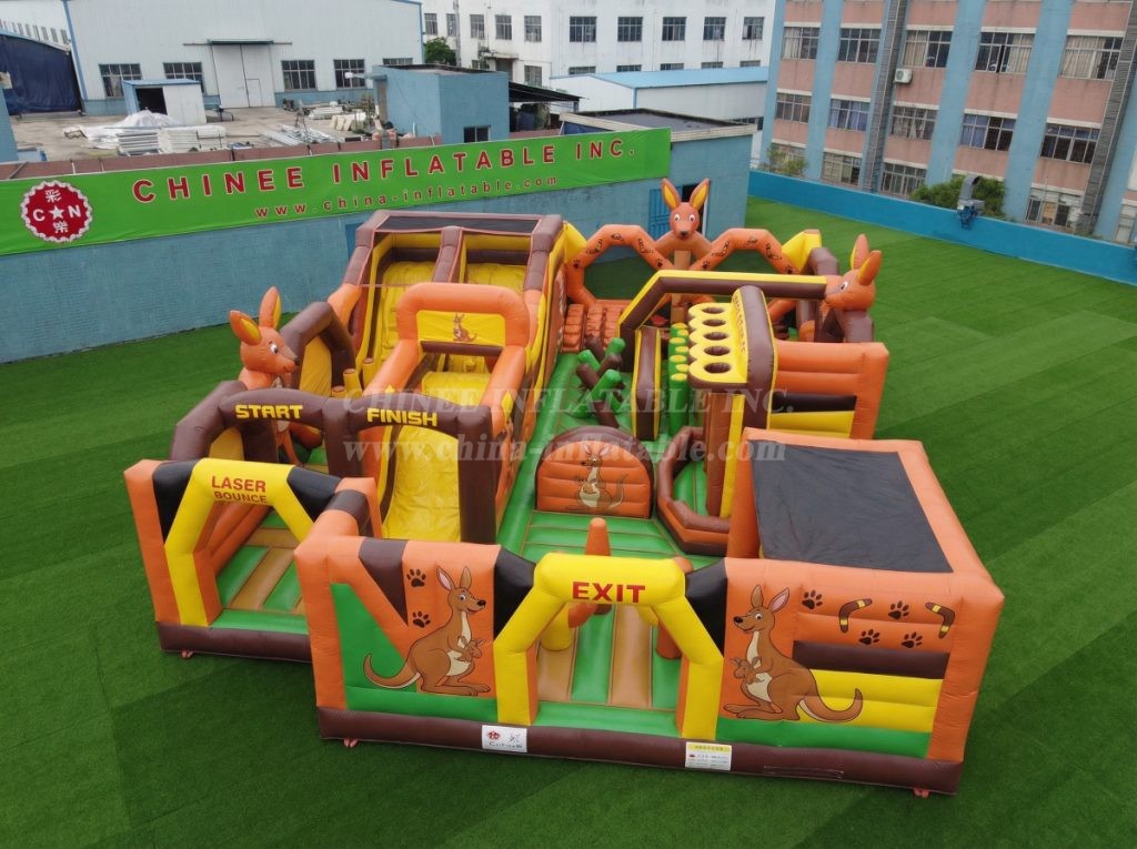GF3-342 Kangaroo Theme Inflatable Park