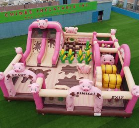 GF3-378 Pig Theme Inflatable Park