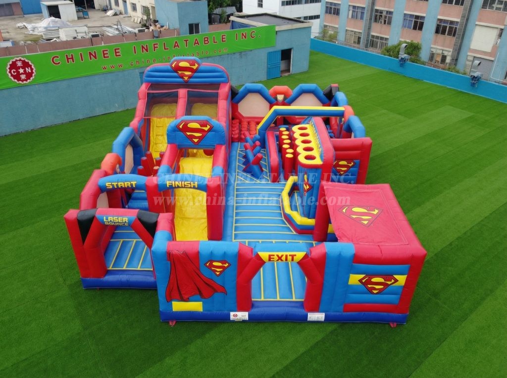GF3-413 Superman Theme Inflatable Park