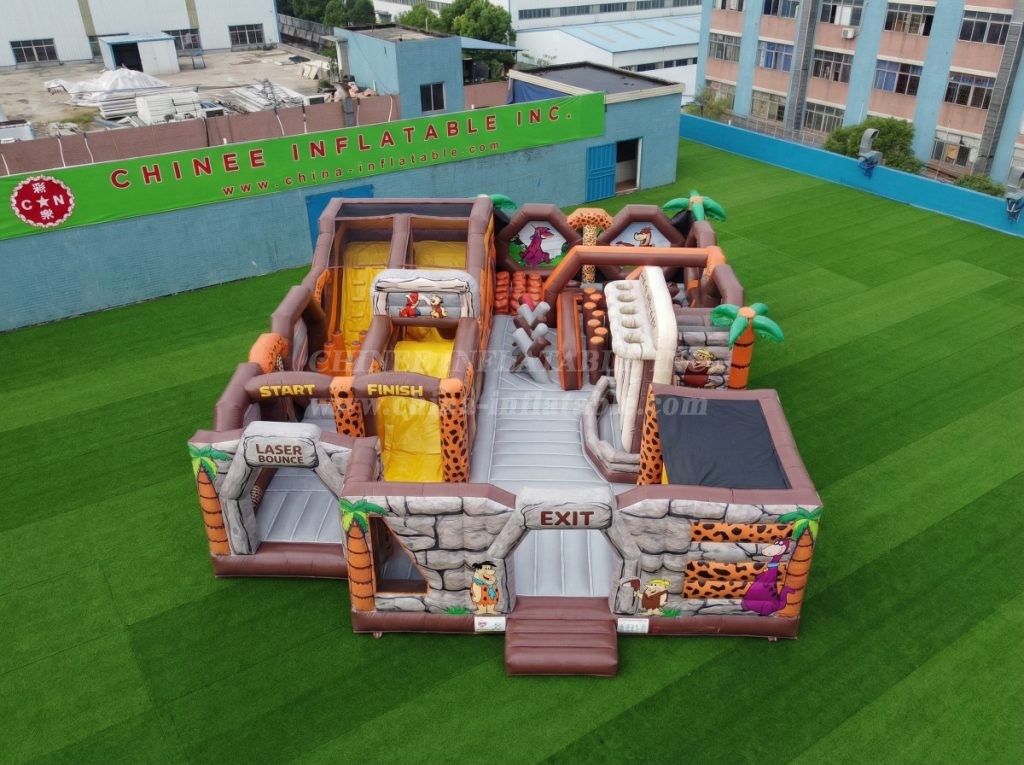 GF3-418 The Flintstones Theme Inflatable Park
