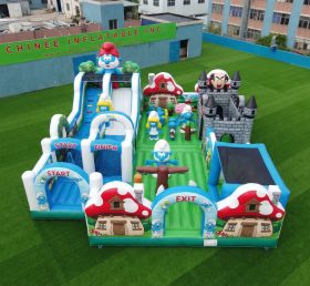GF3-423 The Smurfs Theme Inflatable Park