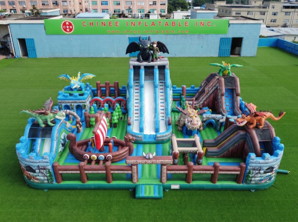 GF3-470 How to Train Your Dragon Theme Inflatable Park