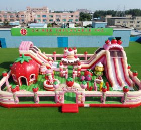GF3-496 Strawberry Shortcake Theme Inflatable Park
