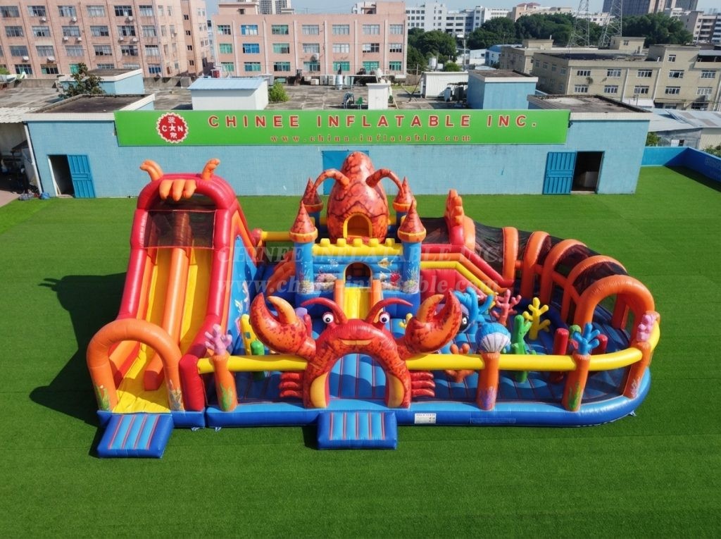 GF3-543 Lobster Theme Inflatable Park