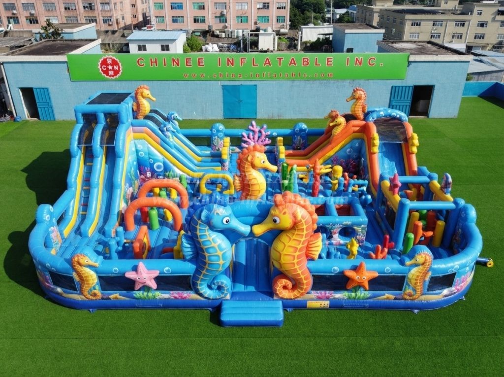 GF3-561 Seahorse Theme Inflatable Park
