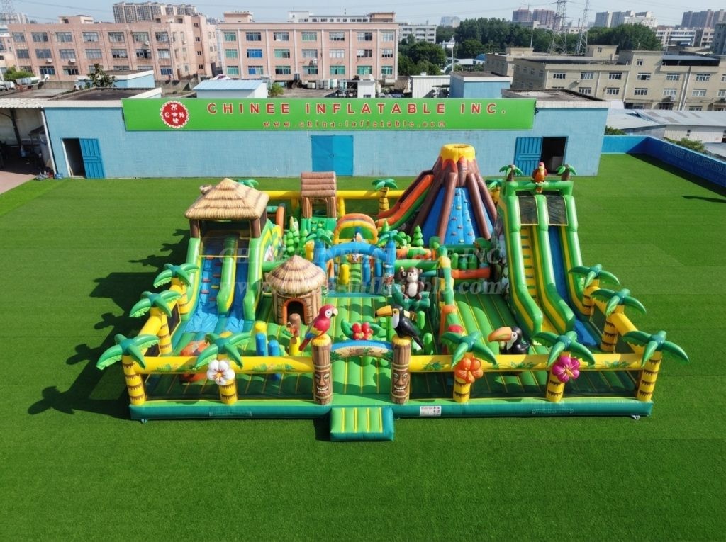 GF3-566 Tropical Theme Inflatable Park