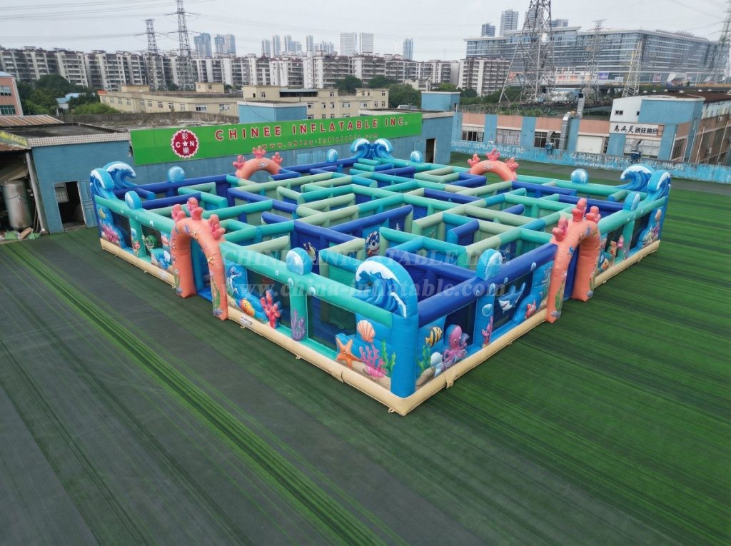 MAZE1-104 Ocean Theme Inflatable Maze