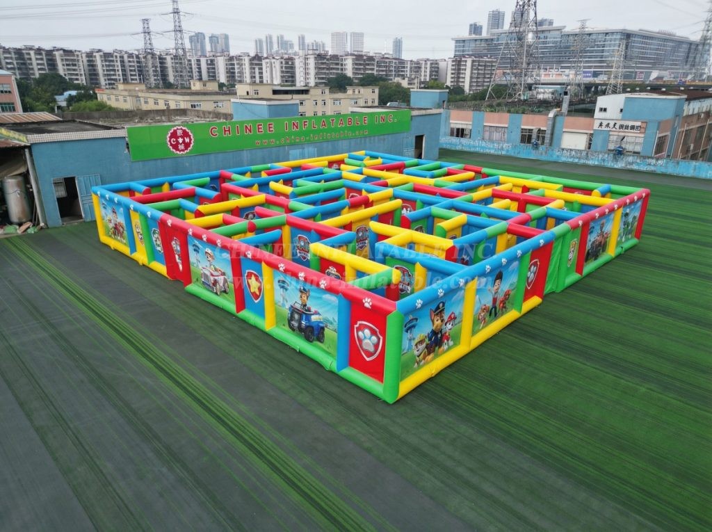 MAZE1-110 Paw Patrol Theme Inflatable Maze