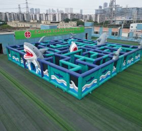MAZE1-133 Shark Theme Inflatable Maze