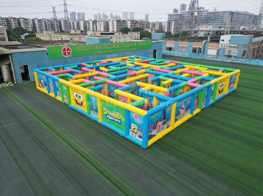 MAZE1-144 SpongeBob Theme Inflatable Maze