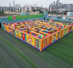 MAZE1-33 Clown Theme Inflatable Maze