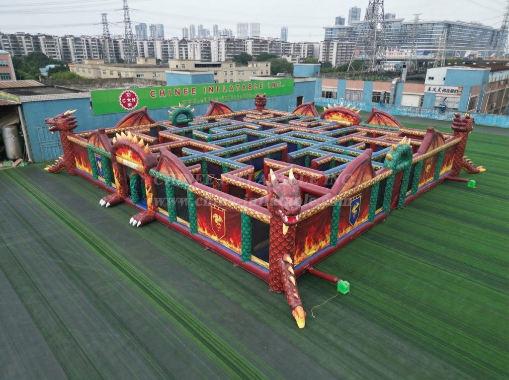 MAZE1-46 Dragon Theme Inflatable Maze